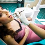 woman in dental chair